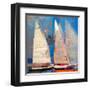 Ghost Sailing-Beth A. Forst-Framed Art Print