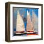 Ghost Sailing-Beth A. Forst-Framed Art Print