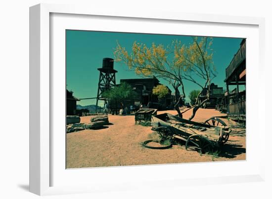 Ghost Town in Scottsdale Arizona-null-Framed Photo