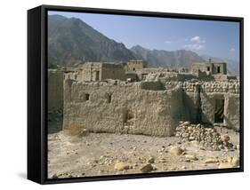 Ghost Town of Izki, Near Nizwa, Sultanate of Oman, Middle East-Bruno Barbier-Framed Stretched Canvas