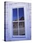 Ghost Town, Old Building with Window Reflection, Bannock, Montana, USA-Darrell Gulin-Stretched Canvas