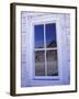 Ghost Town, Old Building with Window Reflection, Bannock, Montana, USA-Darrell Gulin-Framed Premium Photographic Print