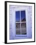 Ghost Town, Old Building with Window Reflection, Bannock, Montana, USA-Darrell Gulin-Framed Premium Photographic Print