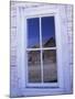 Ghost Town, Old Building with Window Reflection, Bannock, Montana, USA-Darrell Gulin-Mounted Premium Photographic Print