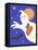 Ghost with Pumpkin and Orange Moon-Beverly Johnston-Framed Stretched Canvas