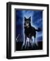 Ghostly Alsation Barking-Jane Burton-Framed Premium Photographic Print