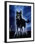 Ghostly Alsation Barking-Jane Burton-Framed Photographic Print