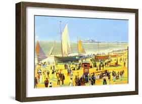 Ghosts on Brighton Beach-Robert Tyndall-Framed Giclee Print