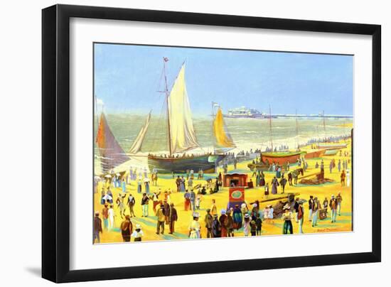 Ghosts on Brighton Beach-Robert Tyndall-Framed Giclee Print