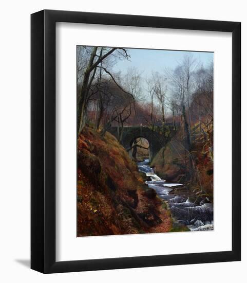 Ghyll Beck, Yorkshire, Early Spring-John Atkinson Grimshaw-Framed Giclee Print