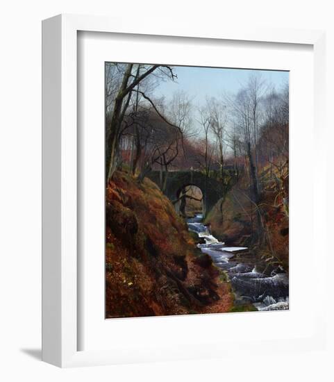 Ghyll Beck, Yorkshire, Early Spring-John Atkinson Grimshaw-Framed Giclee Print