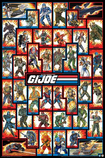 GI Joe Cast-null-Lamina Framed Poster