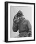 Gi Talking on Communications Radio During the Korean Civil War-John Dominis-Framed Photographic Print