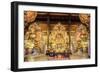 Gia Sinh, Buddhas inside a pagoda at Bai Dinh Mahayana Buddhist Temple near Tam Coc, Ninh Binh, Vie-Alex Robinson-Framed Photographic Print