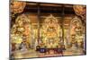 Gia Sinh, Buddhas inside a pagoda at Bai Dinh Mahayana Buddhist Temple near Tam Coc, Ninh Binh, Vie-Alex Robinson-Mounted Photographic Print