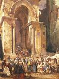 Cloisters at Amalfi, with Additions by Prince Luigi Maria Di Borbone (1838-1886), 1855-Giacinto Gigante-Giclee Print