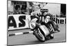 Giacomo Agostini on Bike Number 6, Tom Dickie on Bike Number 3, Isle of Man Junior TT, 1968-null-Mounted Photographic Print