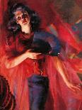 The Four Seasons in Red Autumn-Giacomo Balla-Framed Giclee Print