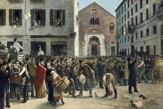 Charity Walk in Corso Garibaldi, Milan on 24 December 1882-Giacomo Campi-Framed Giclee Print