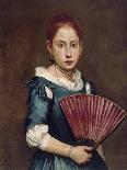 Young Girl with Fan, Ca 1740-Giacomo Ceruti-Giclee Print