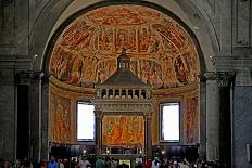 The Apse with Frescos of St Peter-Giacomo della Porta-Framed Giclee Print