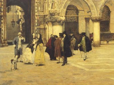 Strolling in the Square in Venice, 1884