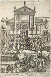 The Prince Elect on a Small Stage of the Arsenal in Venice Throwing Money at the Public, 1610-Giacomo Franco-Giclee Print