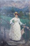 Open-Air Portrait or Lady in the Garden, 1902-Giacomo Grosso-Giclee Print