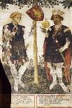 Valerano and Thomas Ii, Heroes, Detail from the Frescoes in the Baronial Hall-Giacomo Jaquerio-Giclee Print