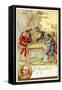 Giacomo Meyerbeer and a Scene from His Opera Robert Le Diable-null-Framed Stretched Canvas