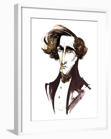 Giacomo Meyerbeer - caricature-Neale Osborne-Framed Giclee Print