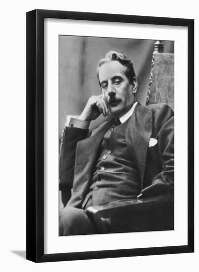 Giacomo Puccini (1858-192), Italian Composer, 1910-null-Framed Premium Giclee Print