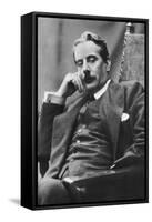 Giacomo Puccini (1858-192), Italian Composer, 1910-null-Framed Stretched Canvas