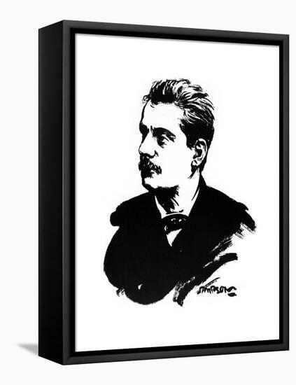 Giacomo Puccini, Italian Composer-Joseph Simpson-Framed Stretched Canvas