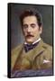 Giacomo Puccini Italian Opera Composer in Middle Age-null-Framed Stretched Canvas