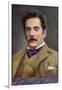 Giacomo Puccini Italian Opera Composer in Middle Age-null-Framed Photographic Print