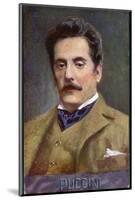 Giacomo Puccini Italian Opera Composer in Middle Age-null-Mounted Photographic Print