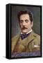 Giacomo Puccini Italian Opera Composer in Middle Age-null-Framed Stretched Canvas