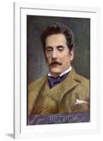 Giacomo Puccini Italian Opera Composer in Middle Age-null-Framed Photographic Print