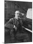 Giacomo Puccini Leans on the Pianoa Cigarette Dangling from the Side of His Mouth-G^ Magrini-Mounted Photographic Print