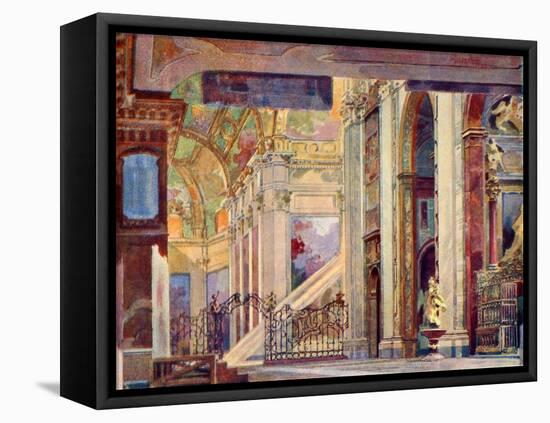 Giacomo Puccini 's opera Tosca-Adolfo Hohenstein-Framed Stretched Canvas