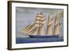 Giacomo Tubino Schooner, Italy, 19th Century-null-Framed Giclee Print