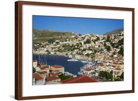 Gialos Harbour, Symi, Dodecanese, Greek Islands, Greece, Europe-null-Framed Photographic Print