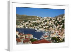 Gialos Harbour, Symi, Dodecanese, Greek Islands, Greece, Europe-null-Framed Photographic Print