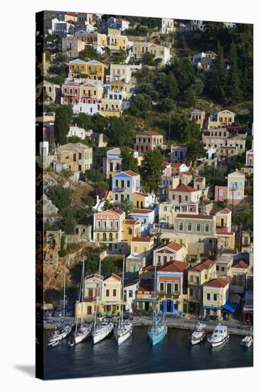 Gialos Harbour, Symi, Dodecanese, Greek Islands, Greece, Europe-null-Stretched Canvas