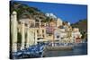 Gialos Harbour, Symi, Dodecanese, Greek Islands, Greece, Europe-null-Stretched Canvas