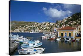 Gialos Harbour, Symi Island, Dodecanese, Greek Islands, Greece, Europe-Tuul-Stretched Canvas