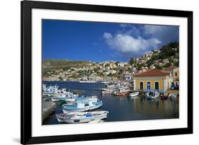 Gialos Harbour, Symi Island, Dodecanese, Greek Islands, Greece, Europe-Tuul-Framed Photographic Print