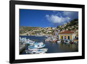 Gialos Harbour, Symi Island, Dodecanese, Greek Islands, Greece, Europe-Tuul-Framed Photographic Print