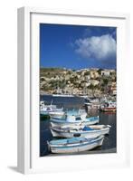 Gialos Harbour, Symi Island, Dodecanese, Greek Islands, Greece, Europe-Tuul-Framed Photographic Print